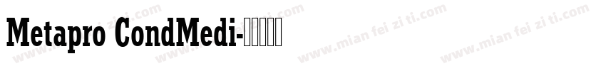 Metapro CondMedi字体转换